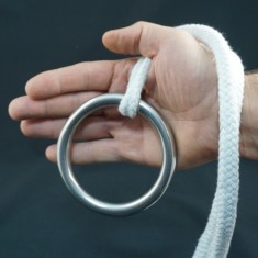 Stainless Steel Ring for Ring on Rope - 120mm x 12mm by PropDog